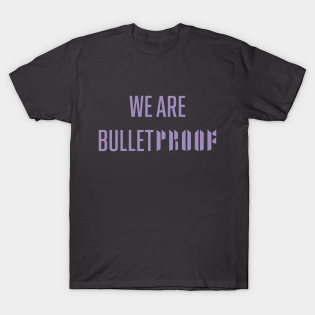 We are bulletproof BTS purple Morcaworks T-Shirt by Oricca